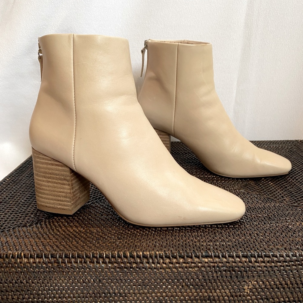 MNG Mango Leather Bootie 8.5